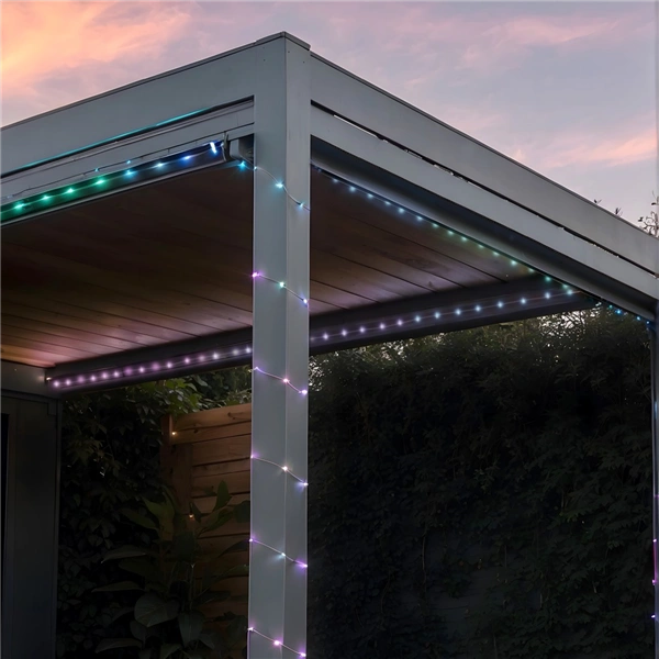 Hama SMART WiFi světelný řetěz, 100 LED, venkovní/vnitřní použití, nastavení barev, stmívání, 10 m