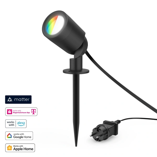 Hama SMART WiFi LED zahradní světlo, Matter, zapich. nožka, voděodolné IP65, barvy, stmívání, appka