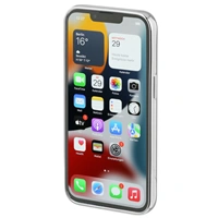 Hama Clear&Chrome, kryt pro Apple iPhone 13, recyklovan materil, stbrn