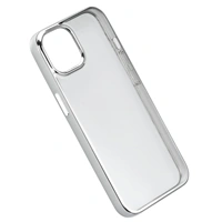 Hama Clear&Chrome, kryt pro Apple iPhone 13, recyklovan materil, stbrn