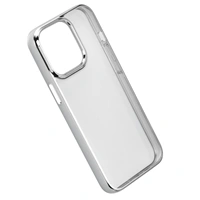 Hama Clear&Chrome, kryt pro Apple iPhone 13 Pro, recyklovaný materiál, stříbrný