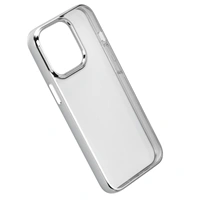 Hama Clear&Chrome, kryt pro Apple iPhone 13 Pro, recyklovan materil, stbrn