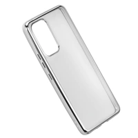 Hama Clear&Chrome, kryt pro Samsung Galaxy A53 5G, recyklovaný materiál, stříbrný