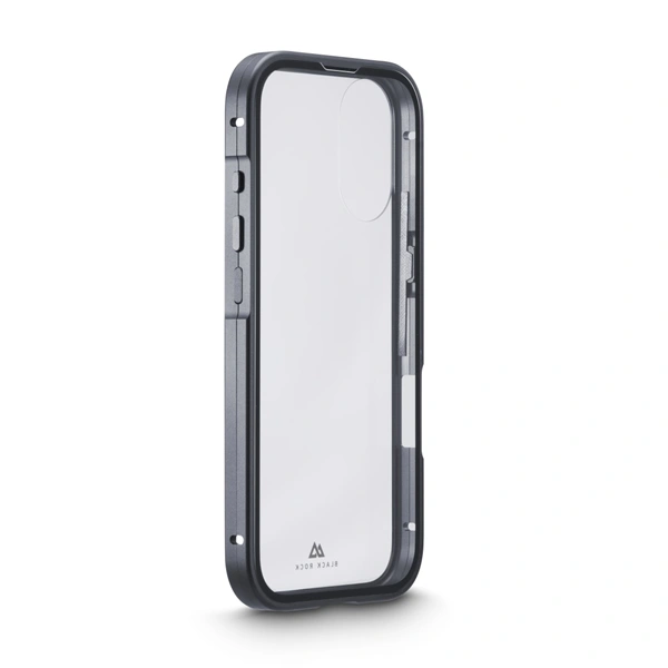 Black Rock 360° Glass, kryt pro Apple iPhone 17, skleněný, přední + zadní díl, průhledný/černý