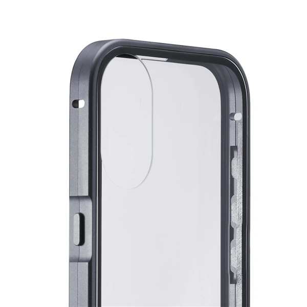 Black Rock 360° Glass, kryt pro Apple iPhone 17, skleněný, přední + zadní díl, průhledný/černý