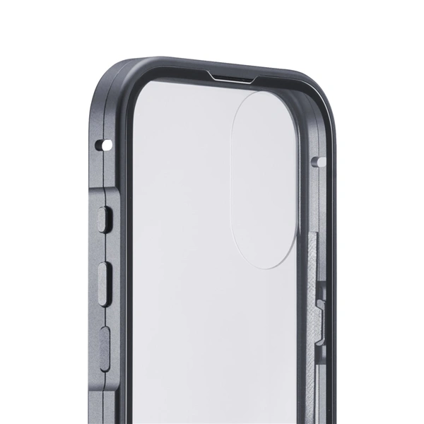 Black Rock 360° Glass, kryt pro Apple iPhone 17, skleněný, přední + zadní díl, průhledný/černý