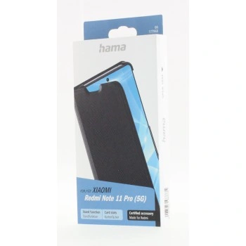 Hama Slim Pro, otevírací pouzdro pro Xiaomi Redmi Note 11 Pro (5G), černé