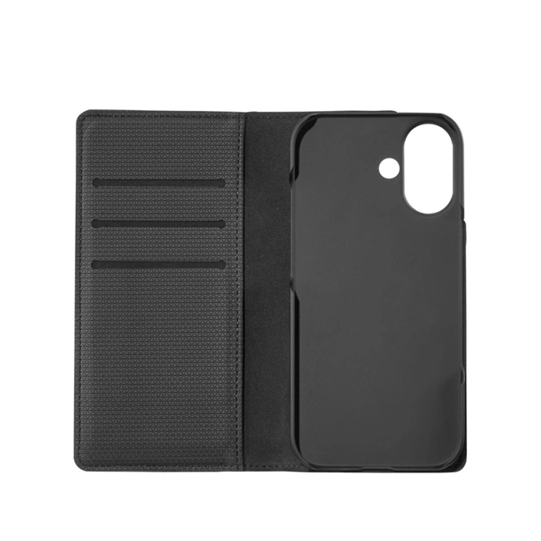 Black Rock The Classic, pouzdro-knížka pro Apple iPhone 17, funkce stojanu, černé