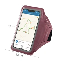 Hama Finest Sports, sportovn pouzdro na mobil, na rameno, XL (4,5"-5"/14,7x7,2 cm), rov