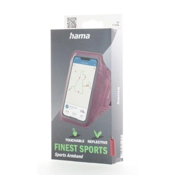 Hama Finest Sports, sportovní pouzdro na mobil, na rameno, XL (4,5"-5"/14,7x7,2 cm), růžové