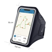 Hama Finest Sports, sportovn pouzdro na mobil, na rameno, XXL (5"-5,5"/15,8x8 cm), antracitov
