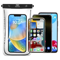Hama Finest Sports, outdoorov pouzdro na mobil, XXL (5,5"/15,8x8 cm), IPX8, prhledn/ern