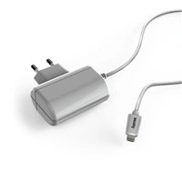 Hama nabíječka s kabelem, Apple Lightning, MFI, 2,4 A, bílá