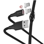 Hama micro USB kabel Magnetic, A vidlice - micro B vidlice magnetická, 1 m