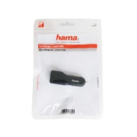 Hama dvojit USB nabjeka do vozidla, 4,8 A