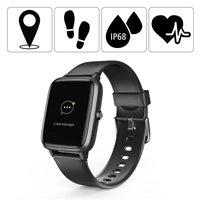 Hama Fit Watch 5910, sport. hodinky ern, vododoln, GPS, pulz, krokomr atd.