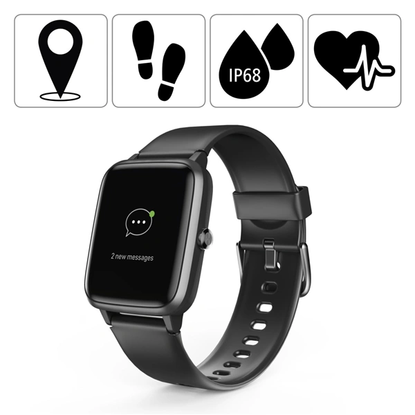 Hama Fit Watch 5910, sport. hodinky černé, voděodolné, GPS, pulz, krokoměr atd.
