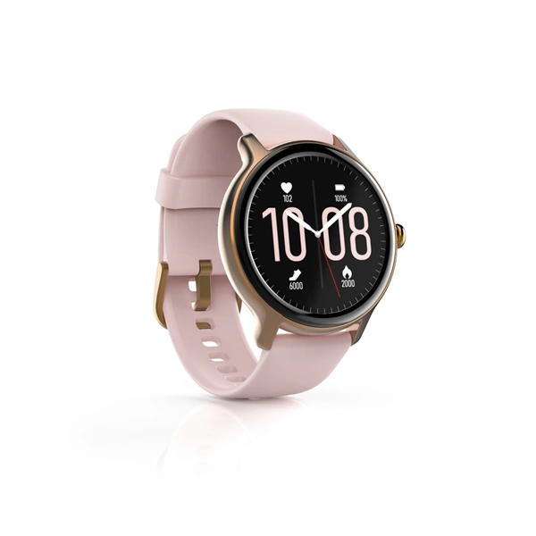 Hama Fit Watch 4910, sportovní hodinky, pulz, oxymetr, kalorie, vodě odolné, růžové
