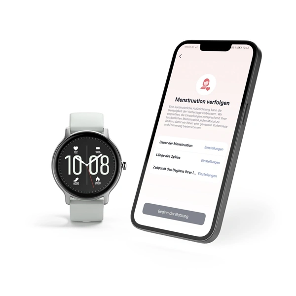 Hama Fit Watch 4910, sportovní hodinky, pulz, oxymetr, kalorie, voděodolné, šedé