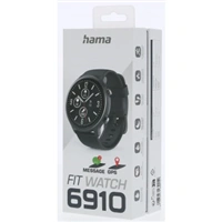 Hama Fit Watch 6910, sportovn hodinky, GPS, pulz, oxymetr, kalorie, vod odoln, ern