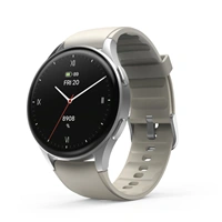 Hama 8900, smart hodinky, GPS, AMOLED 1,32", funkce telefonování, Alexa, béžové/stříbrné
