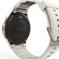 Hama 8900, smart hodinky, GPS, AMOLED 1,32, funkce telefonovn, Alexa, bov/zlat