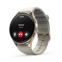 Hama 8900, smart hodinky, GPS, AMOLED 1,32, funkce telefonovn, Alexa, bov/zlat