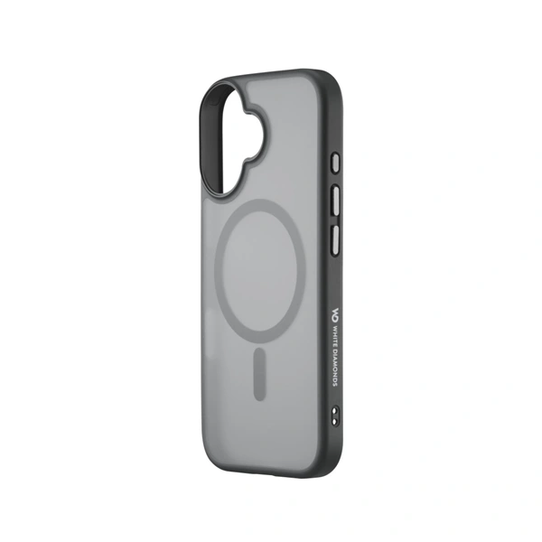 White Diamonds Hybrid Case, kryt pro Apple iPhone 17, magnetický, matný, poloprůhledný černý