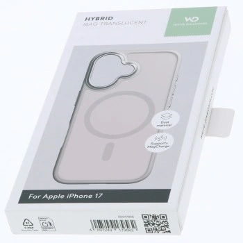 White Diamonds Hybrid Case, kryt pro Apple iPhone 17, magnetický, matný, poloprůhledný pískový