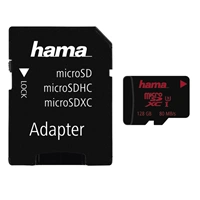 Hama microSDXC 128 GB UHS Speed Class 3 UHS-I 80 MB/s + adpatér