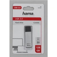 Hama FlashPen Classic, USB 3.0, 128 GB, 40 MB/s, stbrn