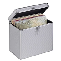 Hama kufk na 50 gramofonovch desek (vinyl/LP), hlinkov vzhled, stbrn