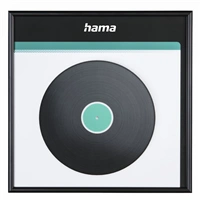 Hama rám na obal gramofonové desky (LP/vinyl), 31,5x31,5 cm, hliníkový, matný černý