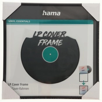 Hama rám na obal gramofonové desky (LP/vinyl), 31,5x31,5 cm, hliníkový, matný černý