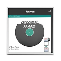 Hama rám na obal gramofonové desky (LP/vinyl), 31,5x31,5 cm, hliníkový, matný bílý