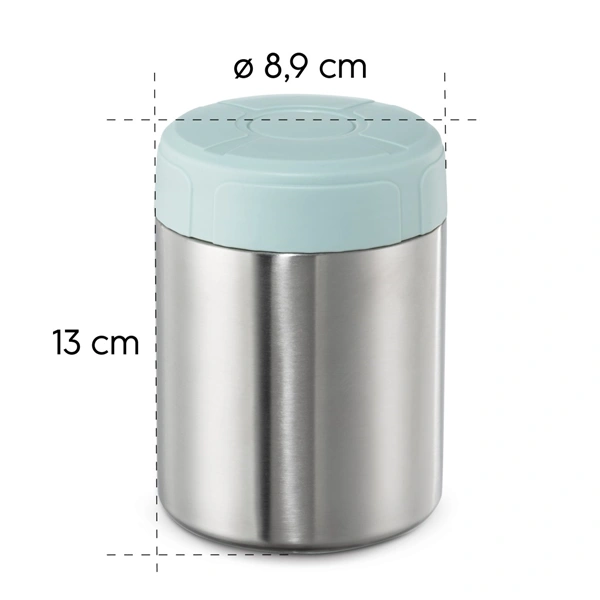 Xavax To Go, tepelněizolační nádoba, na polévku/zmrzlinu a jiné, 500 ml, stříbrná/pastelová modrá