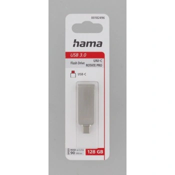 Hama USB flash disk Uni-C Rotate Pro, USB-C 3.1, 128 GB, 70 MB/s