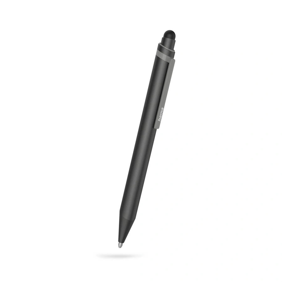 Hama Mini 2v1, zadávací pero pro tablety/ smartphony, s propiskou, antracitové