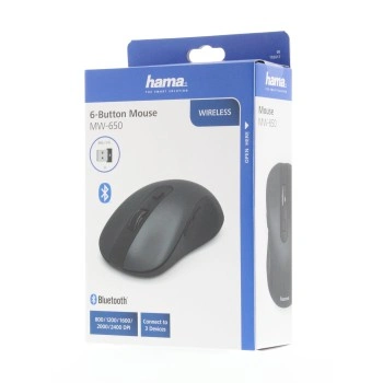 Hama bezdrátová optická Multi Device myš MW-650, USB/Bluetooth, černá