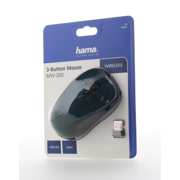 Hama bezdrátová optická myš MW-300, tichá, modrozelená