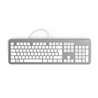 Hama klávesnice KC-700, stříbrná/bílá 