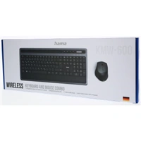 Hama set bezdrátové multimediální klávesnice a myši KMW-600, antracitová/černá