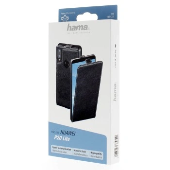 Hama Smart Case, vyklápěcí pouzdro pro Huawei P smart, kožené, černé