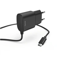 Hama síťová nabíječka s kabelem, USB typ C (USB-C), 2,4 A, blistr (rozbalený)