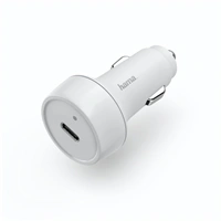 Hama rychlá USB nabíjeka do vozidla, USB-C, Quick Charge 3.0 / Power Delivery, 18 W, bílá