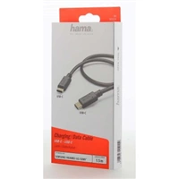 Hama kabel USB-C 2.0 typ C vidlice - C vidlice, 1,5 m, ern