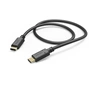 Hama kabel USB-C 2.0 typ C vidlice - C vidlice, 1,5 m, černá