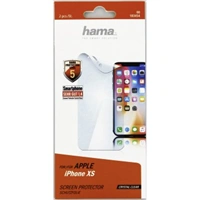 Hama Crystal Clear Display Protection Film for Apple iPhone Xs, 2 Pcs
