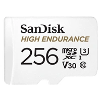 SanDisk microSDXC High Endurance Video 256 GB C 10 U3 V30, adaptér