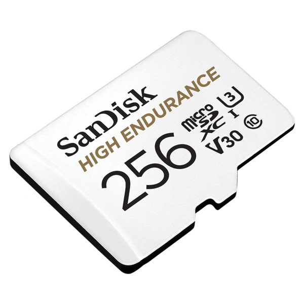 SanDisk microSDXC High Endurance Video 256 GB C 10 U3 V30, adaptér
